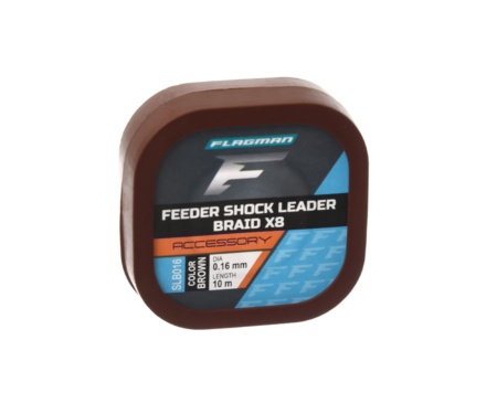 Шок-лидер Flagman Feeder Shock Leader Braid X8 0.16мм 10м