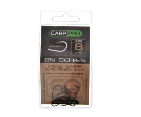 Гачки Carp Pro Black Nickel Wide Gape In-turned Eye №8
