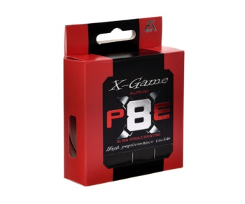 Шнур Azura X-Game PE X8 200м Fiery Red #1 0.165мм #3