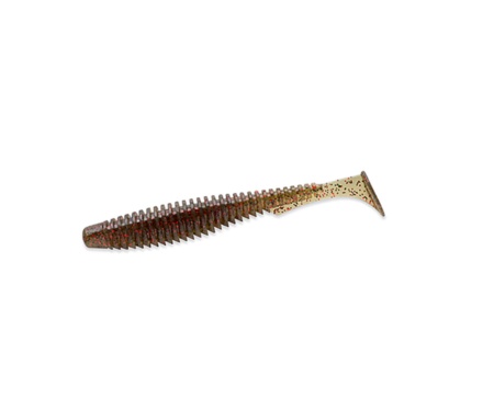 Силікон Fishup U-Shad 2" #045 Green Pumpkin/Red & Black
