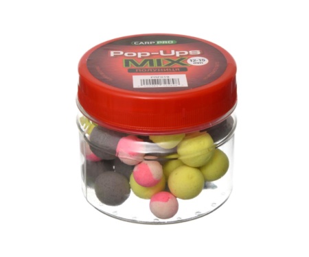 Бойли Carp Pro Pop-Ups Mix 12-15мм Полуниця