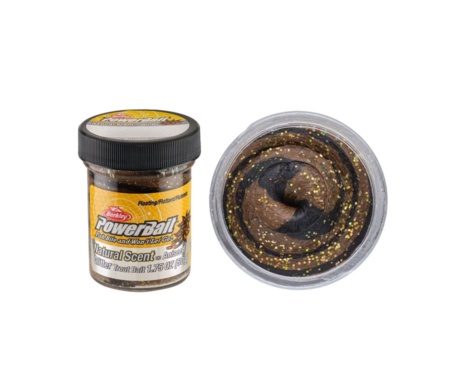 Паста форелевая Berkley анис PowerBait Natural Glittert Black Brown
