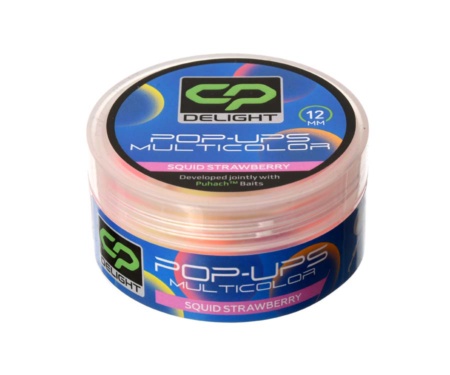 Бойли Carp Pro Delight Multicolor Pop Ups 12мм Squid Strawberry