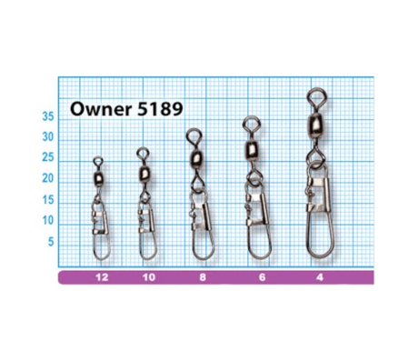 Застежка с вертлюжком Owner Hyper Swivel 5189 №6