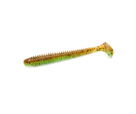 Виброхвост Keitech Swing Impact 3" 401 Green Pumpkin/Chartreuse