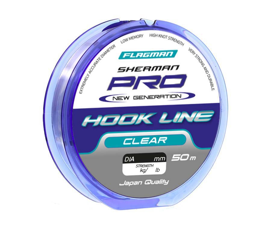 Леска Flagman Sherman Pro Hook Line New Generation 50м 0.128мм #1