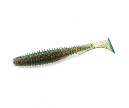 Виброхвост Fishup U-Shad 3" #017 Motor Oil Pepper
