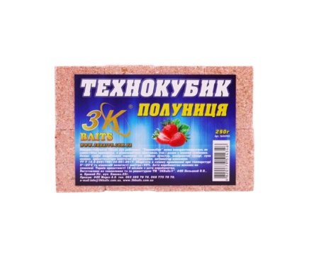 Технокубик 3K Baits полуниця 290 г