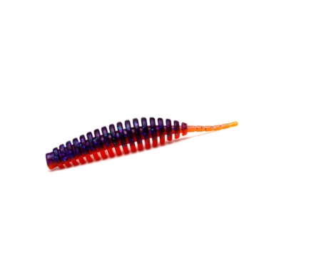 Силікон Fishup Tanta 2.5" #207 Dark Violet/Orange