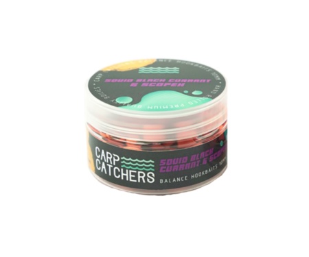 Бойлы Carp Catchers Balance Hookbaits Squid Black Currant-Scopex 10мм