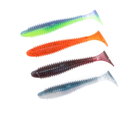 Виброхвост Angry Baits Fatik 3.8" AB MIX1