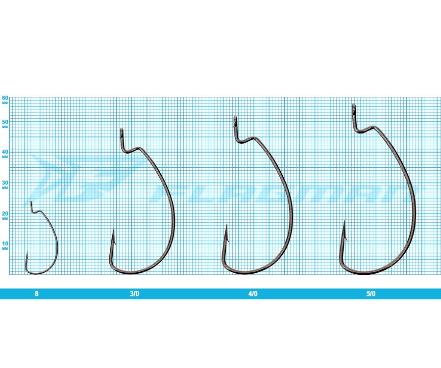 Крючок Flagman Worm Offset  №8 #3