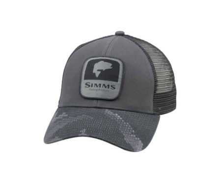 Кепка Simms Bass Patch Trucker Hex Camo Carbon
