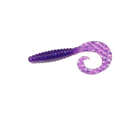 Твистер Bait Breath Curly Grub 4,5" #Ur211 Electric Blue Shad