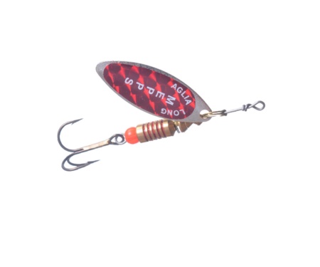 Блешня Mepps Aglia Long Redbo Silver 2.5г