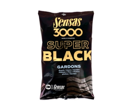 Прикормка Sensas 3000 Super Black Gardons 1кг