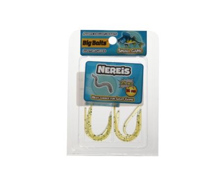 Червь Big Baits  Nereis 2.4" #100 Caramel