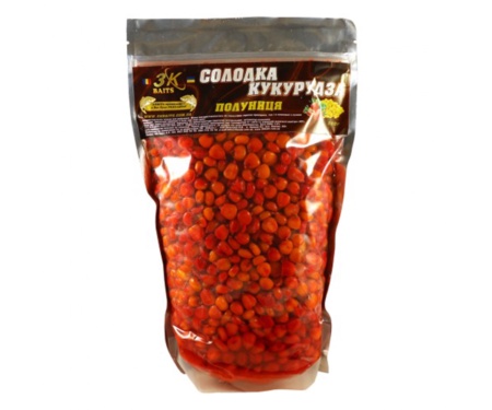 Прикормка 3KBaits Сладкая Кукуруза клубника 0.8кг