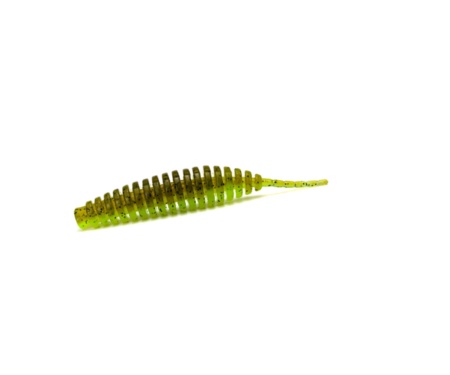 Черв'як Fishup Tanta 3.5" #204 Green Pumpkin/Chartreuse