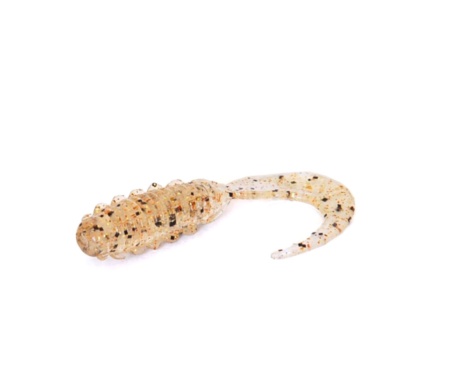 Твистер Bait Breath Micro Grub 1" #Ur25 Clear / Gold / Orange / Seed