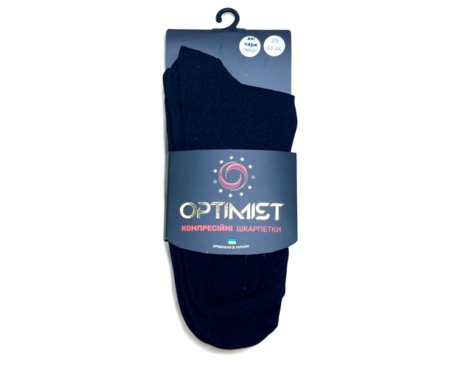 Шкарпетки спортивні Optimist середні 2 пари Black 38-40
