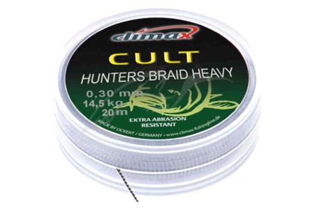 Поводковый материал Climax CULT Heavy Hunters Braid Silt (темный ил) 20lb