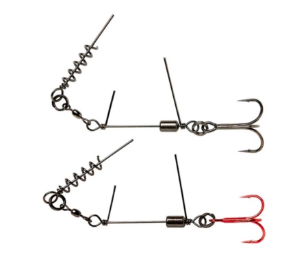 Готове оснащення Savage Gear SS Corkscrew Stinger 3G 1x #1/0 35кг Red + Black Nickel 2шт