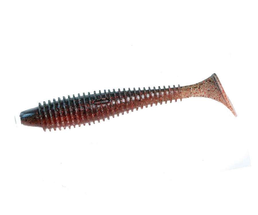 Виброхвост Angry Baits Fatik 2.8" Red Craw Dad