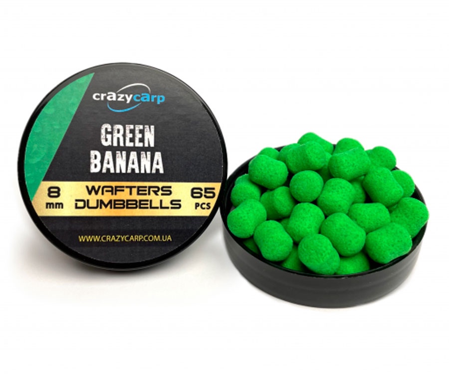 Бойлы Crazy Carp Wafters Green Banana 8мм