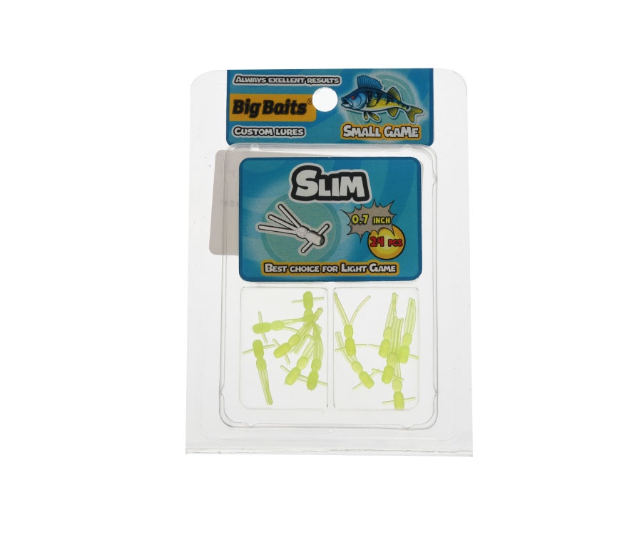 Нимфа Big Baits Slim 0.7" #307 Lemon