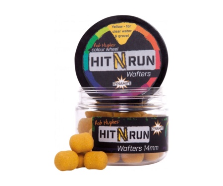 Бойли Dynamite Baits Hit N' Run Wafter 14 мм Yellow