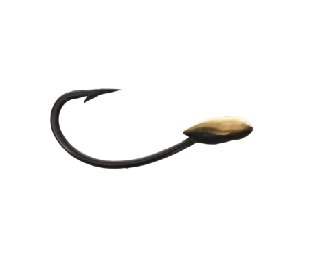 Мормышка летняя паяная Карп-Капля №17 Curved Shank BN #8 латунь