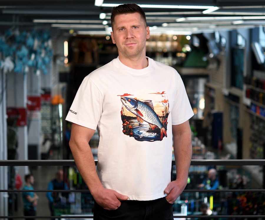 Футболка Flagman Оверсайз 250г/м White Плотва Большая XXL #3