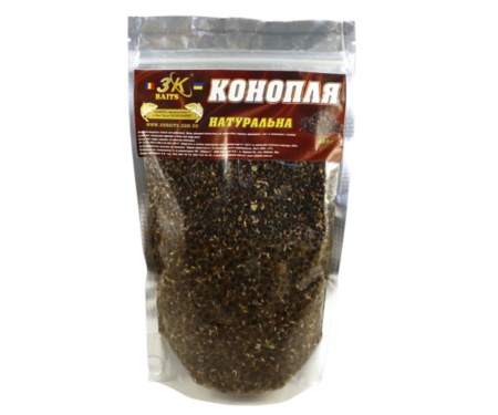 Прикормка 3KBaits Конопля Natural натуральная 0.4кг