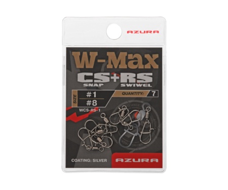 Застежка с вертлюгом Azura W-Max CS Compact Snap+RS Roling Swiwel #1/#08