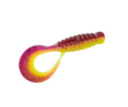 Твистер Angry Baits Twister 2.2" Lox Chartreuse UV