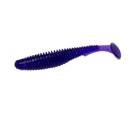Виброхвост Fishup U-Shad 2.5" #060 Dark Violet/Peacock & Silver