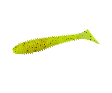 Виброхвост Keitech Swing Impact Fat 3.8" pal#01 chartreuseredflake