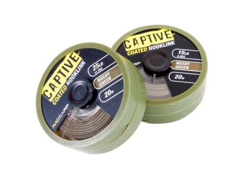 Поводковий матеріал Avid Carp Captive Coated Hooklink Weedy Green 35 lb