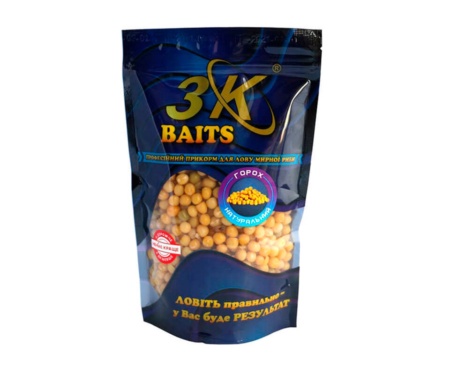 Прикормка 3KBaits Горох натуральний 400 г