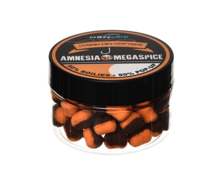 Бойли Crazy Carp Mini Wafters Amnesia & Megaspice 8х10мм