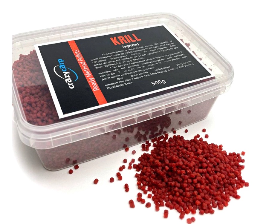 Пеллетс Crazy Carp Method Pellets Krill 2 мм
