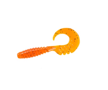 Силікон Fishup Fancy Grub 2" #049 Orange Pumpkin/Black