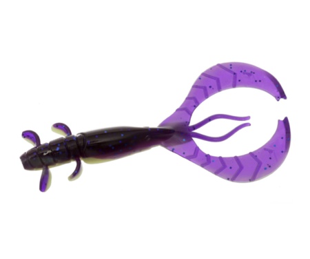 Силікон Flagman FL Craw 2.5" #0527 Violet/Lime Chartreuse