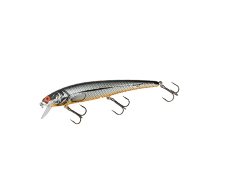 Воблер Bomber 15 Long A 4 11.4см 14г Chrome Black Back