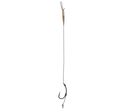 Готовий повідець Carp Pro Sinking Braid 30 lb x8 Curved Shank №4