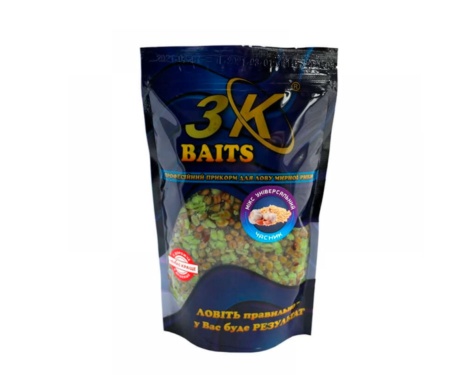 Зерновой МИКС 3KBaits универсальный (чеснок) 500г