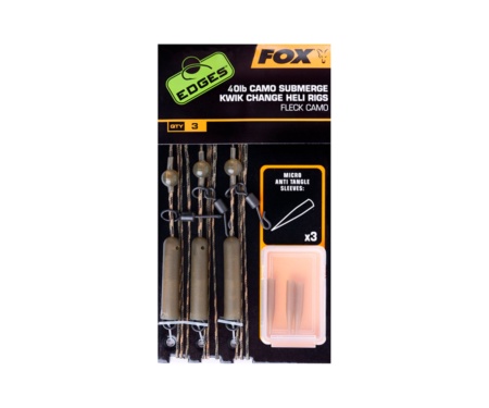 Готовая оснастка Fox Camo Submerge Heli rigs Kwik Change Kit 40lb