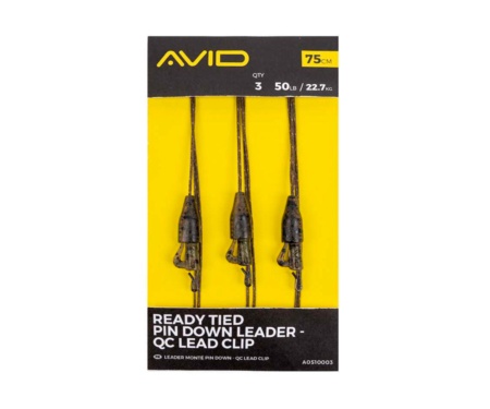 Готовая оснастка Avid Carp Ready Tied Pin Down Leader QС Lead Clip