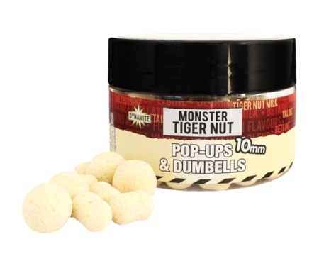 Бойли Dynamite Baits Pop-Ups & Dumbells Monster Tiger Nut White 10мм